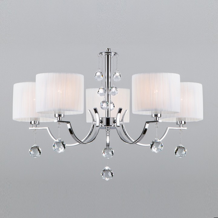 Подвесная люстра Eurosvet Napoli 60095/5 хром в интернет-магазине "Галерея света"