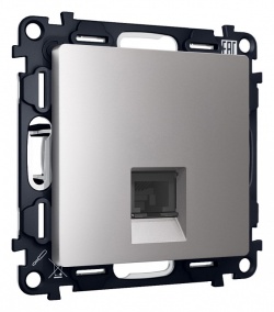 Розетка телефонная RJ-11 со штрокой, без рамки Ambrella Volt ALFA MA512030 в интернет-магазине "Галерея света"