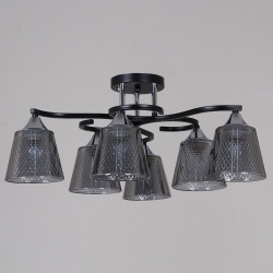 Люстра на штанге 06089-0.3-06 BK+CR в интернет-магазине "Галерея света"