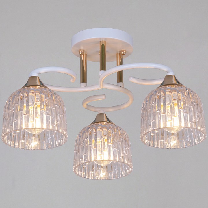 Люстра на штанге  16360-0.3-03 WH+FG в интернет-магазине "Галерея света"