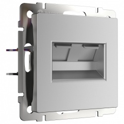 Розетка двойная Ethernet RJ-45 без рамки Werkel W118 1 W1181106 в интернет-магазине "Галерея света"