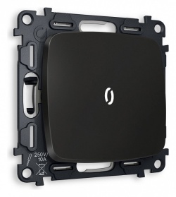 Выключатель проходной одноклавишный с подсветкой без рамки Ambrella Volt OMEGA MO802035 в интернет-магазине "Галерея света"