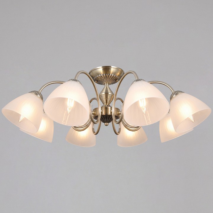 Люстра на штанге ILLUMICO  IL0897-8CSQ-26 AB ELITE в интернет-магазине "Галерея света"