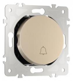 Кнопка звонка без рамки Arte Milano 202 202.36-1.shampan в интернет-магазине "Галерея света"
