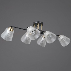 Люстра на штанге ILLUMICO IL0845 IL0845-6CSQ-25BKAB ELITE в интернет-магазине "Галерея света"