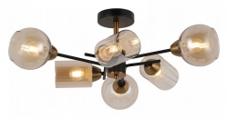 Люстра на штанге ILLUMICO  IL8243-6COU-79 BK GD в интернет-магазине "Галерея света"