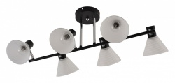Люстра на штанге 01553-3.3-06B BK+CR в интернет-магазине "Галерея света"
