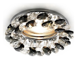 Встраиваемый светильник Ambrella Light K K206 BK/CH в интернет-магазине "Галерея света"