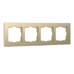 Рамка на 4 поста Werkel Aluminium (шампань) W0041711 в интернет-магазине "Галерея света"