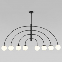 Люстра на штанге Eurosvet Cenacolo 30179/8 черный в интернет-магазине "Галерея света"