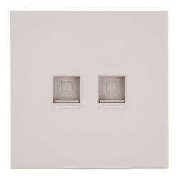 Розетка двойная Ethernet RJ-45 без рамки Stekker Мия 50481 в интернет-магазине "Галерея света"