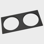 Рамка на 2 светильника Italline IT08-8015 IT08-8015 black в интернет-магазине "Галерея света"