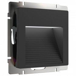 Заглушка для поста с подсветкой, без рамки Werkel черный W1154208 в интернет-магазине "Галерея света"