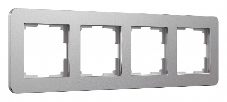 Рамка на 4 поста Werkel Platinum (алюминий) W0042606 в интернет-магазине "Галерея света"