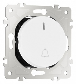 Кнопка звонка для жалюзи с подсветкой без рамки Arte Milano 202 202.37-1.white в интернет-магазине "Галерея света"