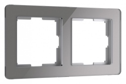 Рамка на 2 поста Werkel Acrylic (графит) W0022704 в интернет-магазине "Галерея света"