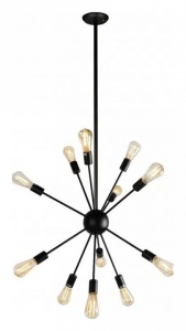 Люстра на штанге iLamp Spider Loft209-12B в интернет-магазине "Галерея света"