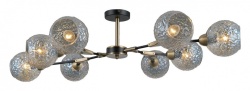 Люстра на штанге ILLUMICO  IL0253-8CSQ-79 BK AB в интернет-магазине "Галерея света"