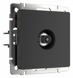 ТВ-розетка оконечная без рамки Werkel черный матовый W1183008 в интернет-магазине "Галерея света"