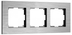Рамка на 3 поста Werkel AluMax алюминий W0033506 в интернет-магазине "Галерея света"