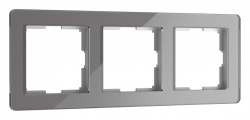 Рамка на 3 поста Werkel Acrylic (графит) W0032704 в интернет-магазине "Галерея света"