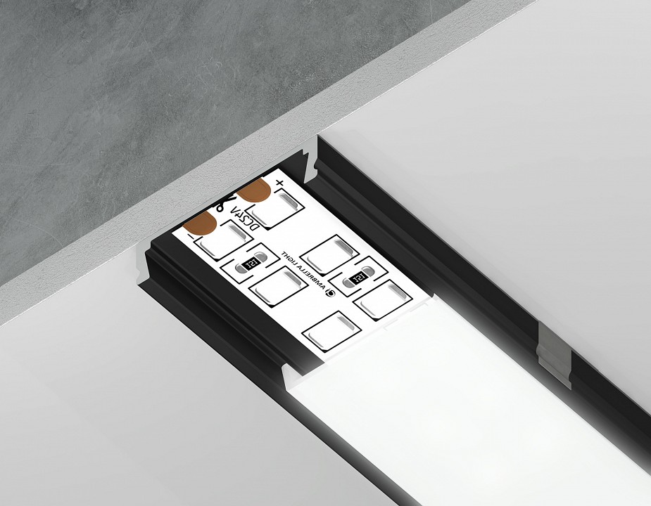 Профиль накладной Ambrella Light GP GP1800BK в интернет-магазине "Галерея света"