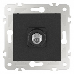 ТВ-розетка без рамки Arte Milano am-203 203.42-1.black в интернет-магазине "Галерея света"