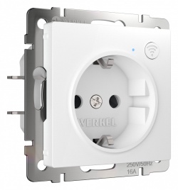 Розетка с заземлением и со шторками, без рамки с Wi-Fi Werkel белый W1171601 в интернет-магазине "Галерея света"
