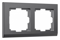 Рамка на 2 поста Werkel Stark (графит матовый) W0021864 в интернет-магазине "Галерея света"
