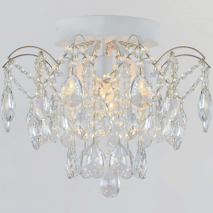 Люстра на штанге  04039-0.3-04 WH+GOLD PN в интернет-магазине "Галерея света"