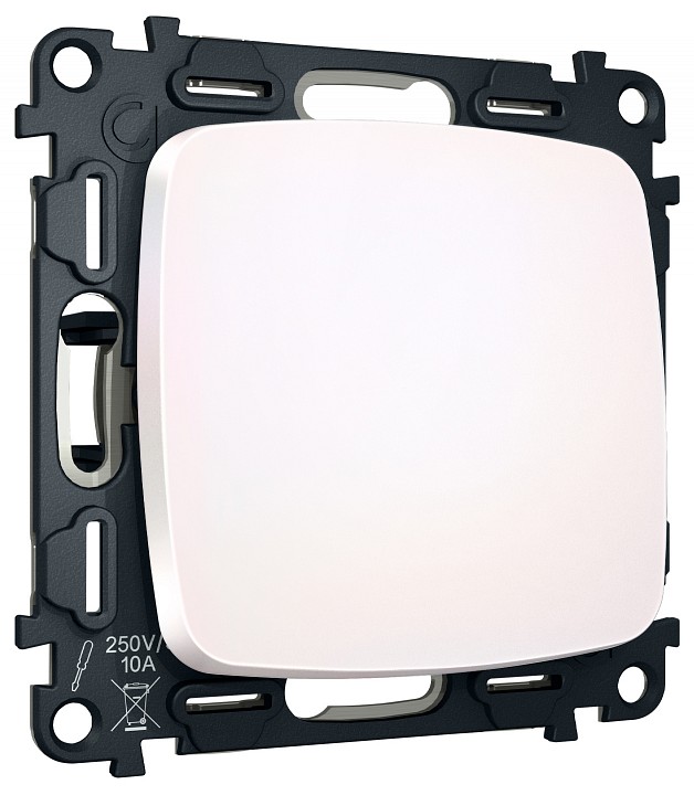 Выключатель самовозвратный одноклавишный без рамки Ambrella Volt MO MO201050 в интернет-магазине "Галерея света"