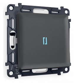 Выключатель проходной одноклавишный с подсветкой Ambrella Volt ALFA MA902040 в интернет-магазине "Галерея света"