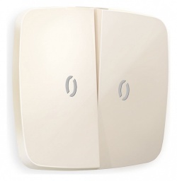 Клавиши для выключателя двухклавишного c подсветкой Ambrella Volt OMEGA OP3040 в интернет-магазине "Галерея света"