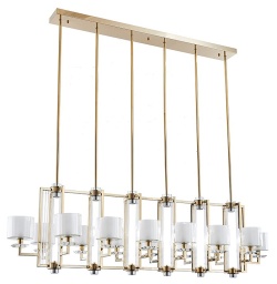 Люстра на штанге Newport 4400 4408+6/S gold в интернет-магазине "Галерея света"