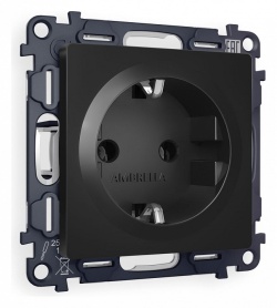 Розетка с заземлением, без рамки Ambrella Volt ALFA MA806010 в интернет-магазине "Галерея света"
