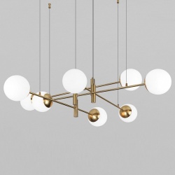 Подвесная люстра Eurosvet Planet 70146/8 латунь в интернет-магазине "Галерея света"