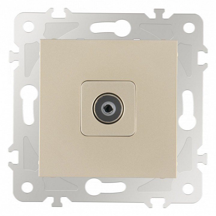 ТВ-розетка без рамки Arte Milano am-203 203.43-1.shampan в интернет-магазине "Галерея света"