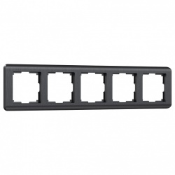 Рамка на 5 постов Werkel Stream (графит) W0052104 в интернет-магазине "Галерея света"