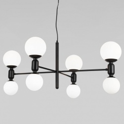 Подвесная люстра Eurosvet Bubble 30182/8 черный в интернет-магазине "Галерея света"