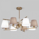 Люстра на штанге Eurosvet Ozark 60149/8 латунь в интернет-магазине "Галерея света"