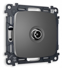 ТВ-розетка проходная без рамки Ambrella Volt OMEGA MO663030 в интернет-магазине "Галерея света"