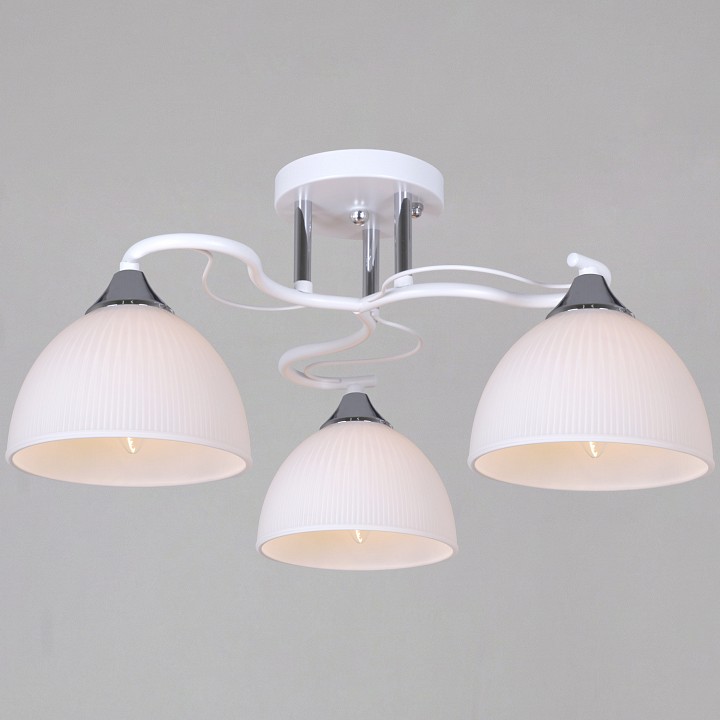 Люстра на штанге  85460-0.3-03 WH+CR в интернет-магазине "Галерея света"