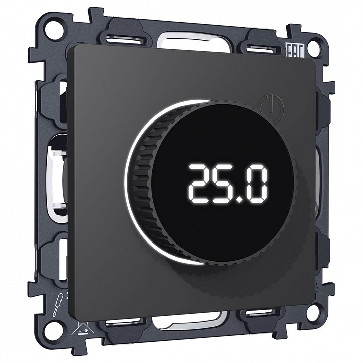 Терморегулятор электромеханический для теплого пола без рамки Ambrella Volt ALFA MA905810 в интернет-магазине "Галерея света"