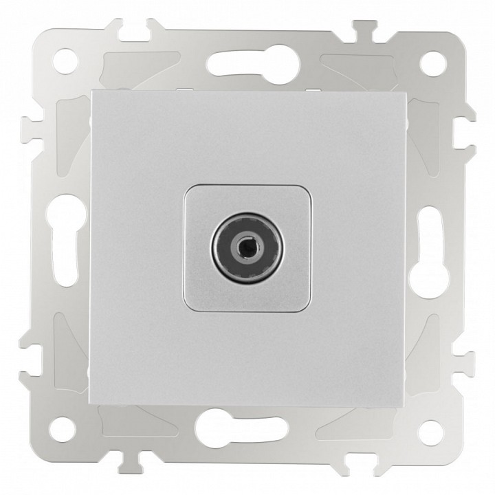 ТВ-розетка без рамки Arte Milano am-203 203.43-1.silver в интернет-магазине "Галерея света"