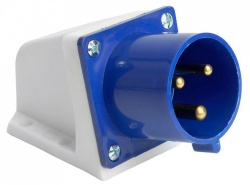 Вилка угловая 2P+PE Stekker  49445 в интернет-магазине "Галерея света"