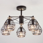 Люстра на штанге Eurosvet Lord 70075/5 черный в интернет-магазине "Галерея света"