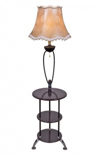 Стол журнальный с торшером 01754-2.6-01 BK в интернет-магазине "Галерея света"