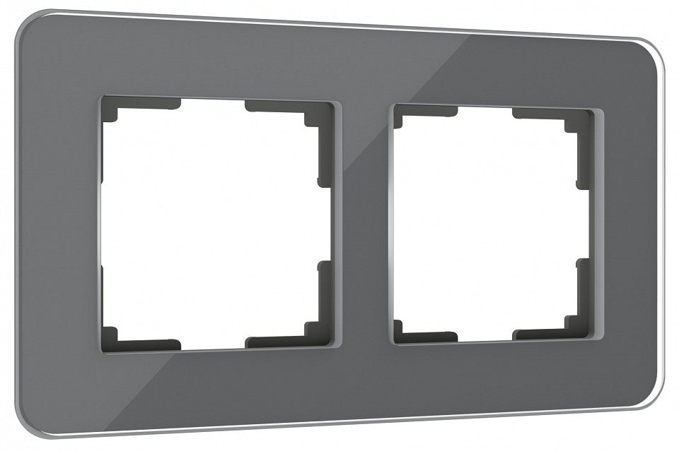 Рамка на 2 поста Werkel Elite (графит, стекло) W0022440 в интернет-магазине "Галерея света"