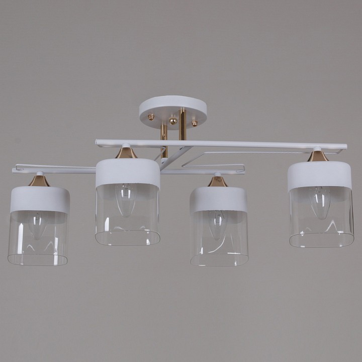 Люстра на штанге 06096-0.3-04 WH+FG в интернет-магазине "Галерея света"