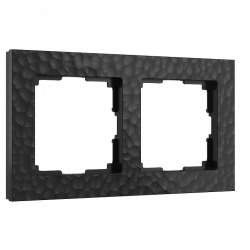 Рамка на 2 поста Werkel Hammer черный W0022408 в интернет-магазине "Галерея света"